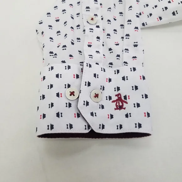 Original Penguin Heritage Slim Fit Button Up Shirt - Picture 9 of 11